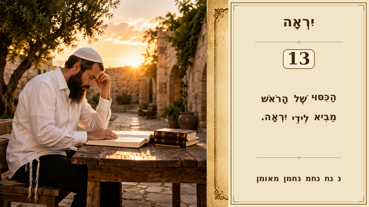 Sefer Hamidos Fear Of G-D teaching 13 hebrew picture