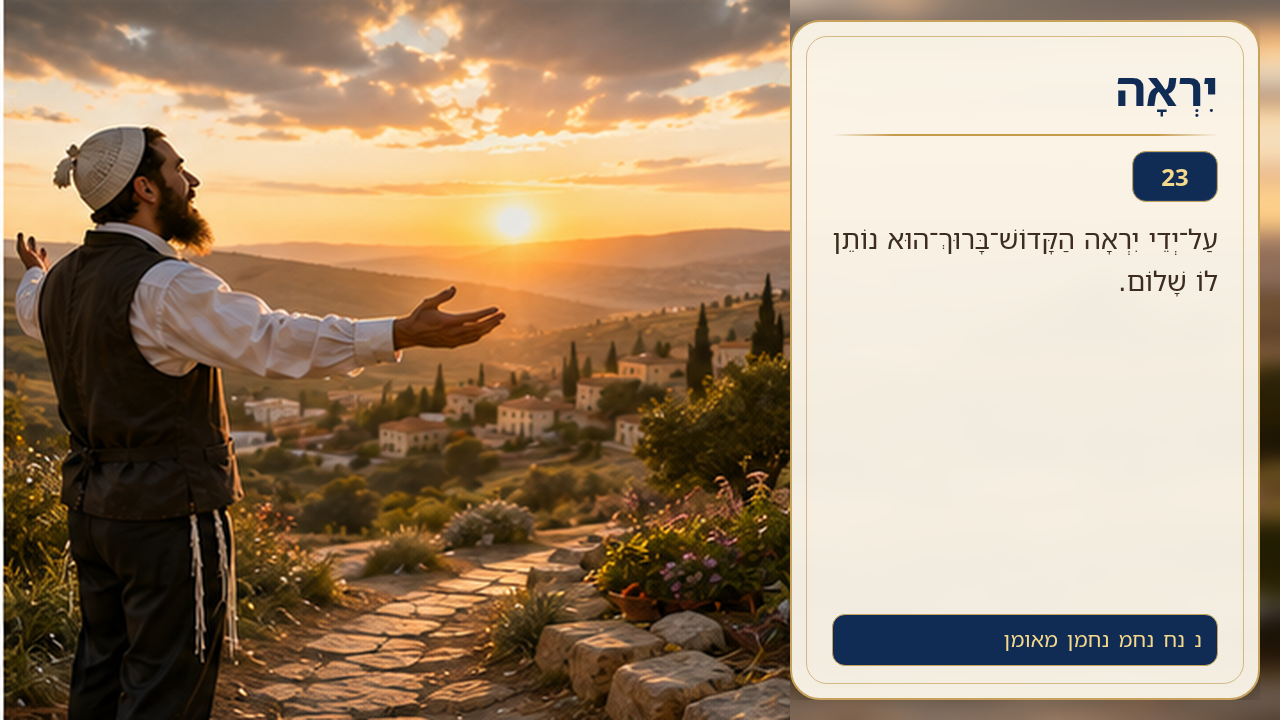 Sefer Hamidos Fear Of G-D teaching 23 hebrew picture