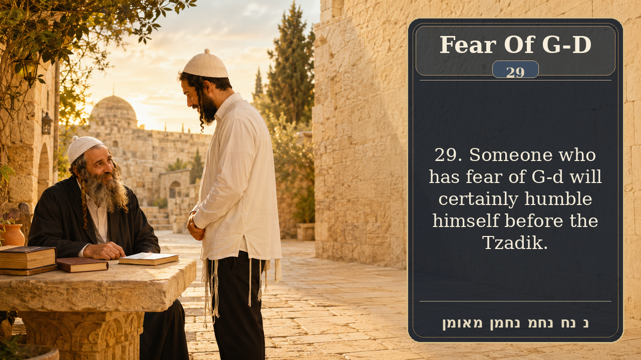 Sefer Hamidos Fear Of G-D teaching 29 english picture