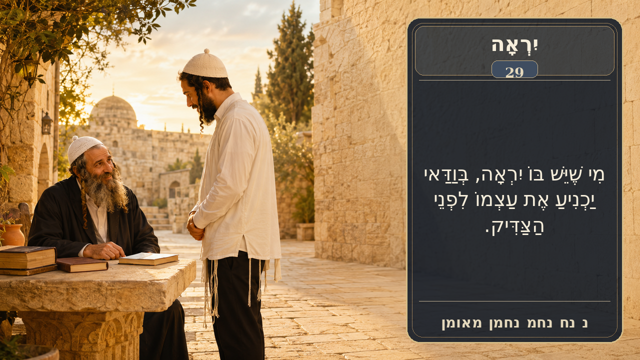 Sefer Hamidos Fear Of G-D teaching 29 hebrew picture