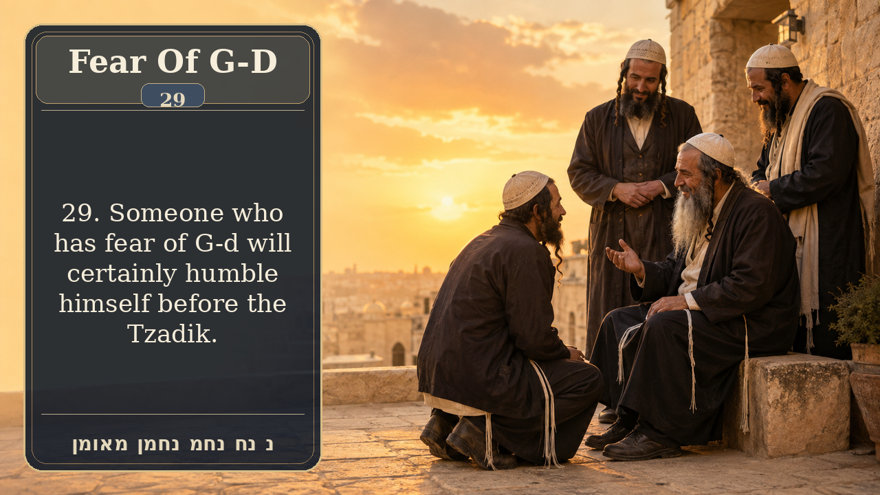 Sefer Hamidos Fear Of G-D teaching 29 english picture