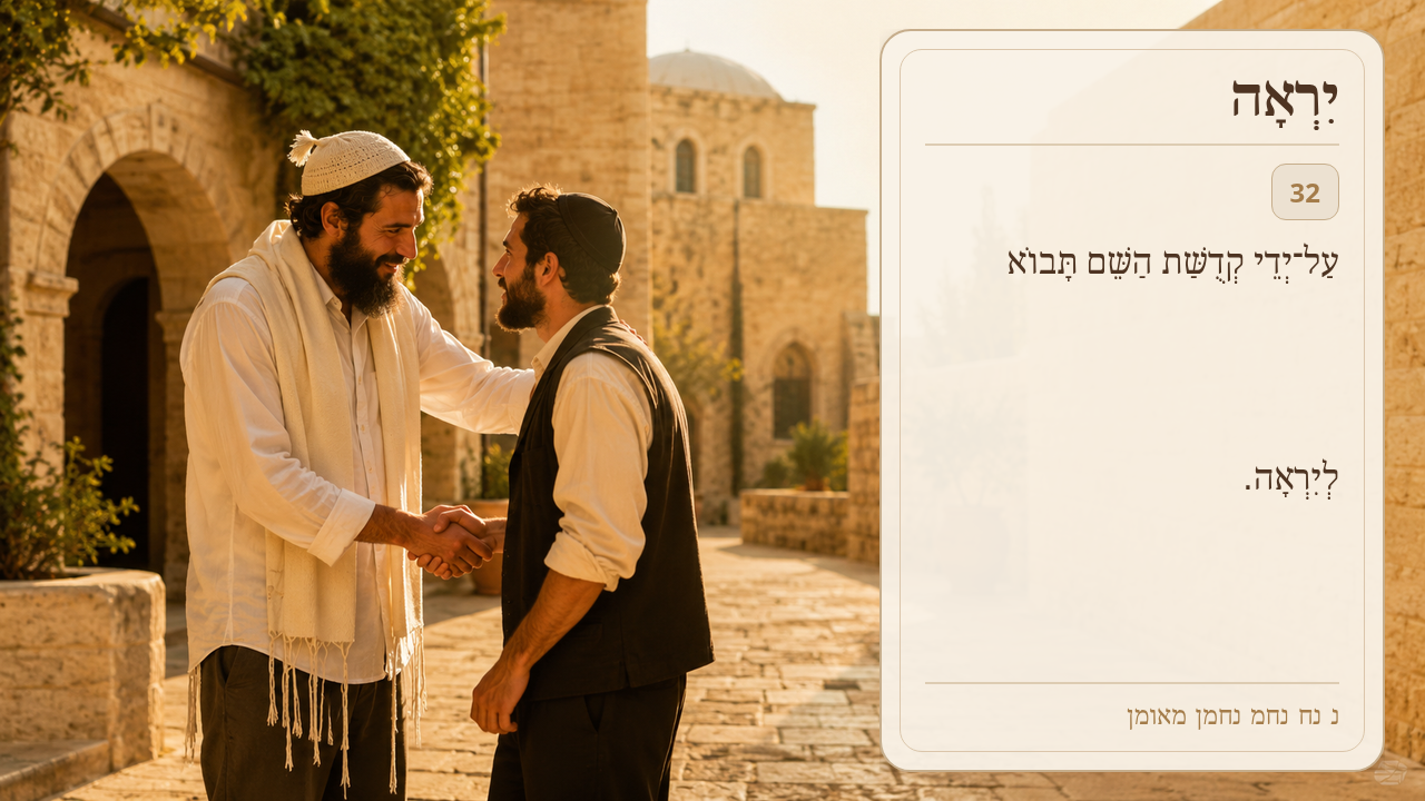 Sefer Hamidos Fear Of G-D teaching 32 hebrew picture