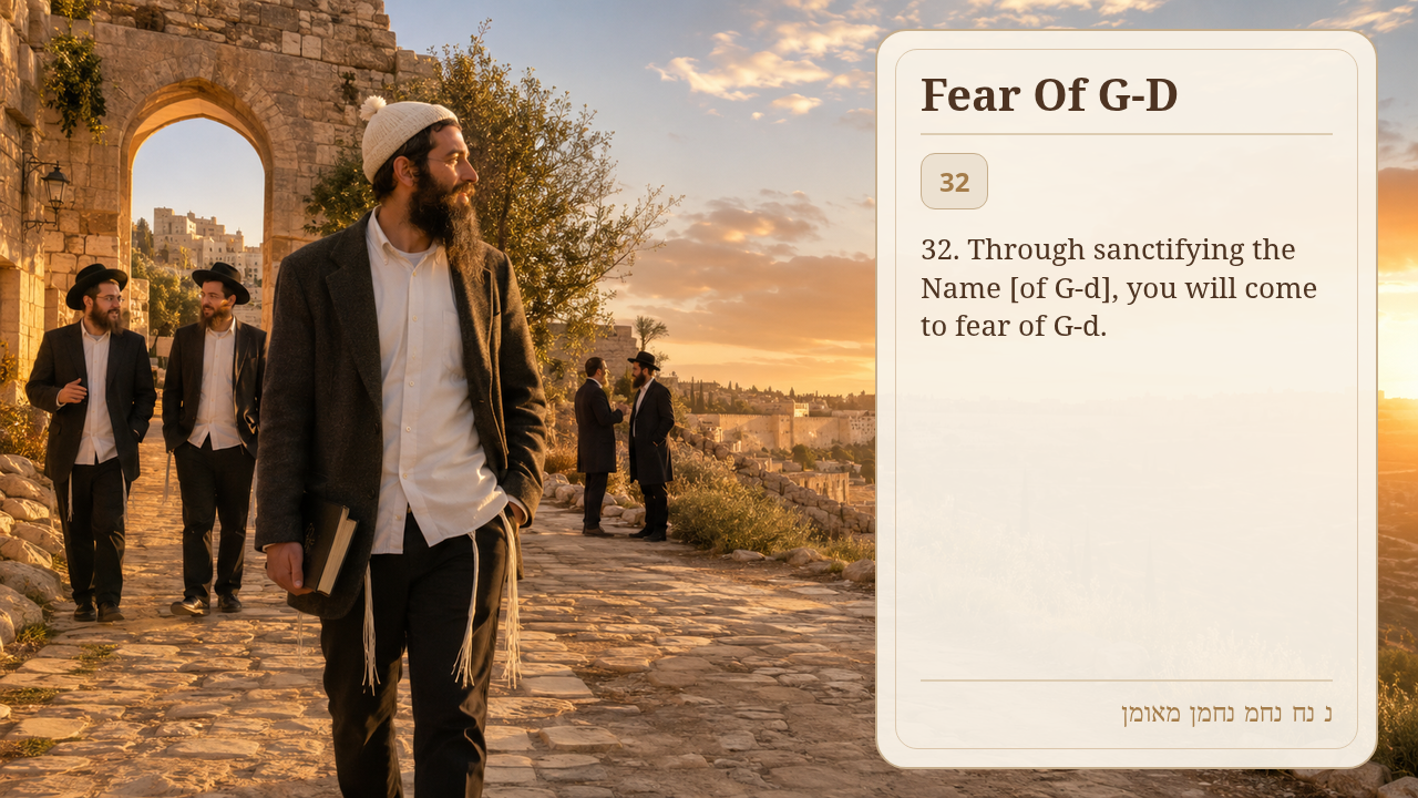 Sefer Hamidos Fear Of G-D teaching 32 english picture