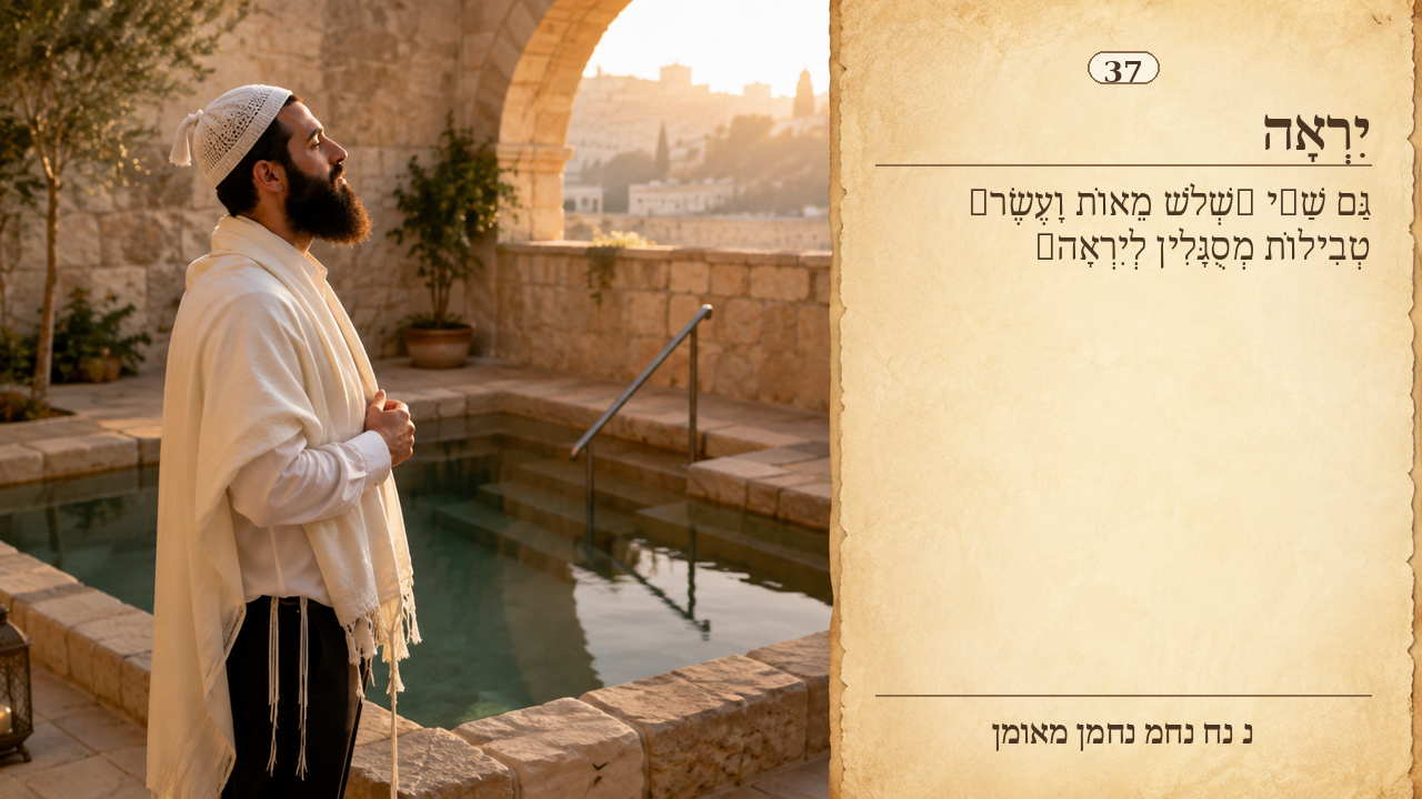 Sefer Hamidos Fear Of G-D teaching 37 hebrew picture