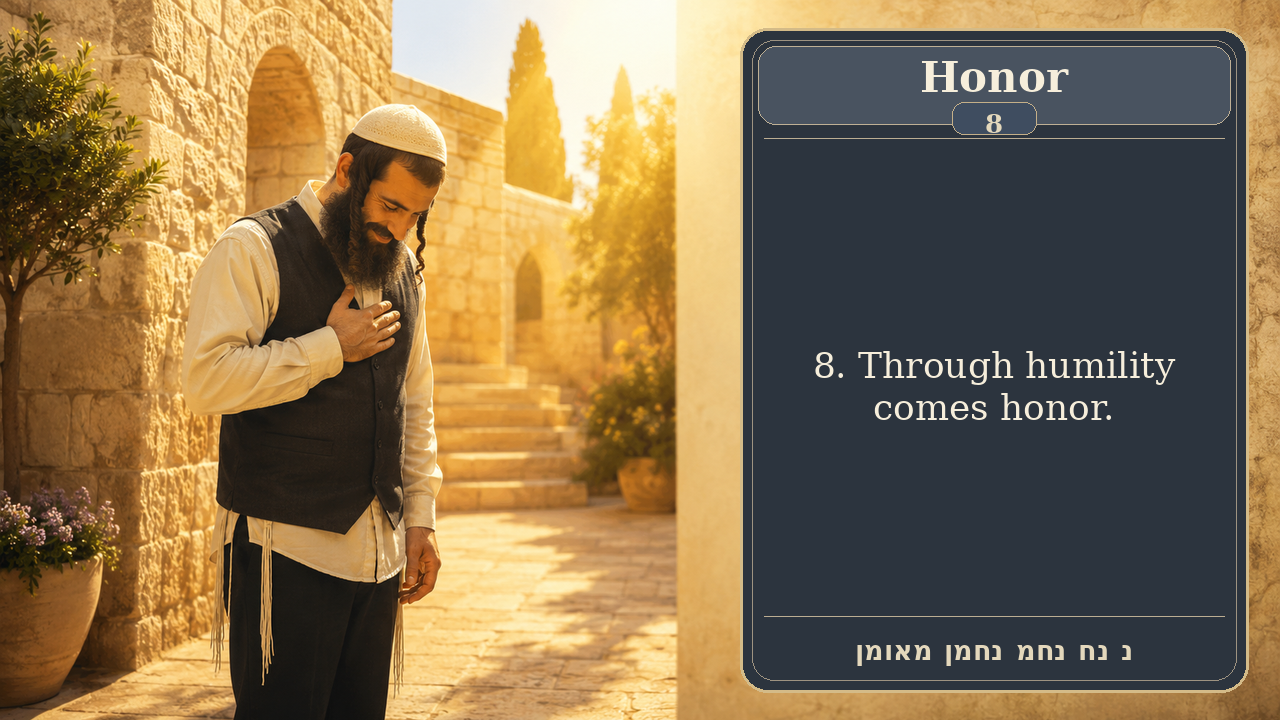 Sefer Hamidos Honor teaching 8 english picture