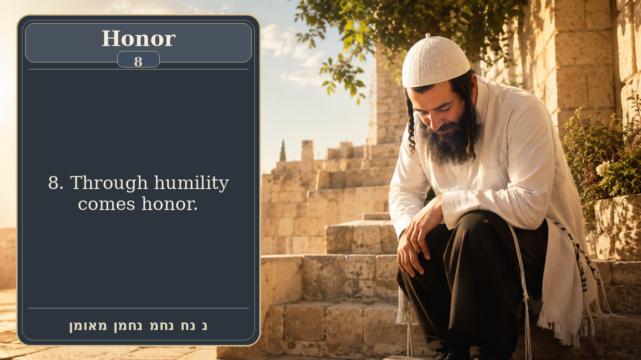 Sefer Hamidos Honor teaching 8 english picture