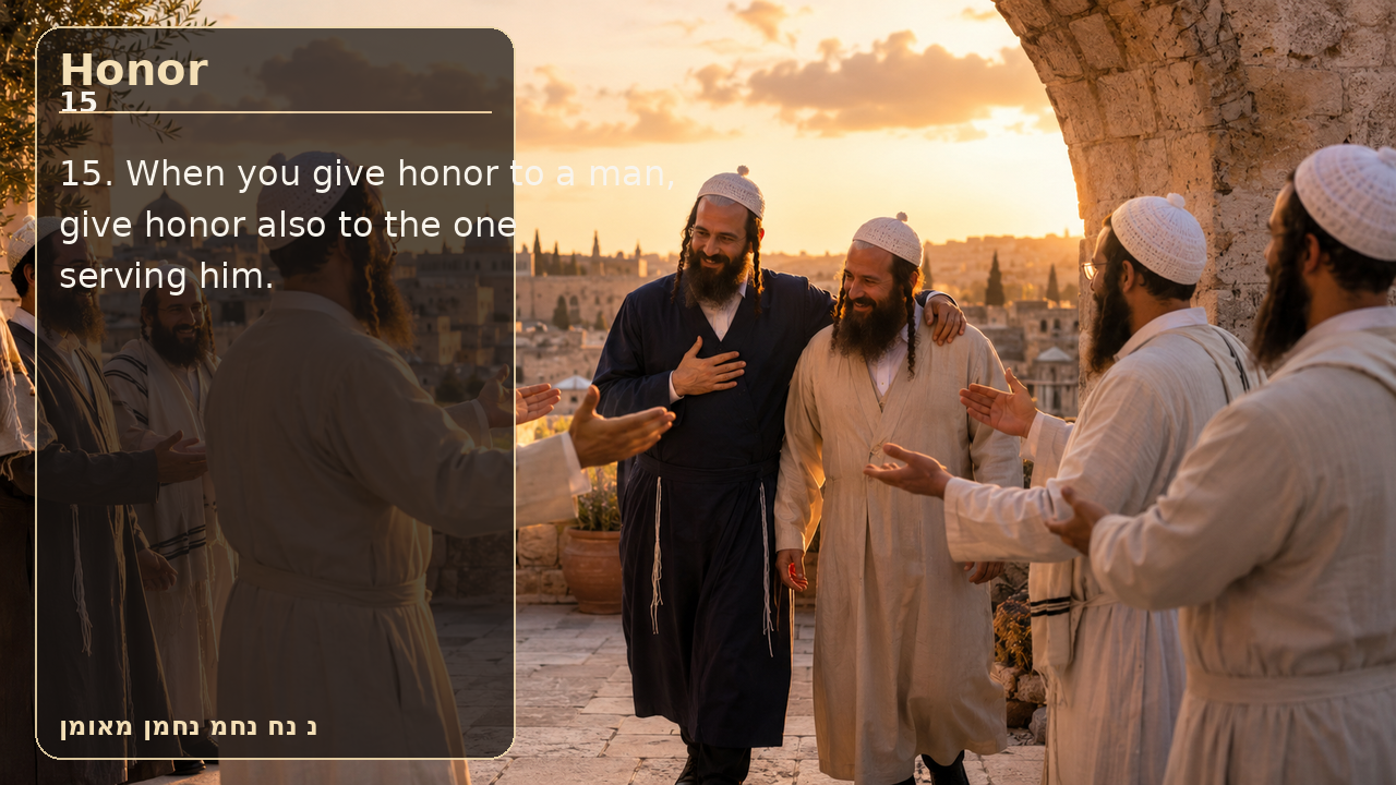 Sefer Hamidos Honor teaching 15 english picture