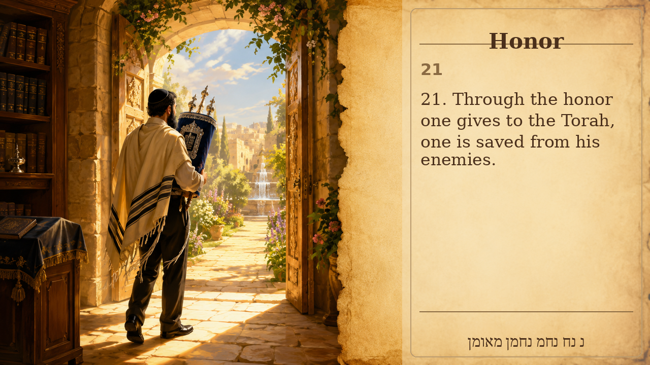 Sefer Hamidos Honor teaching 21 english picture
