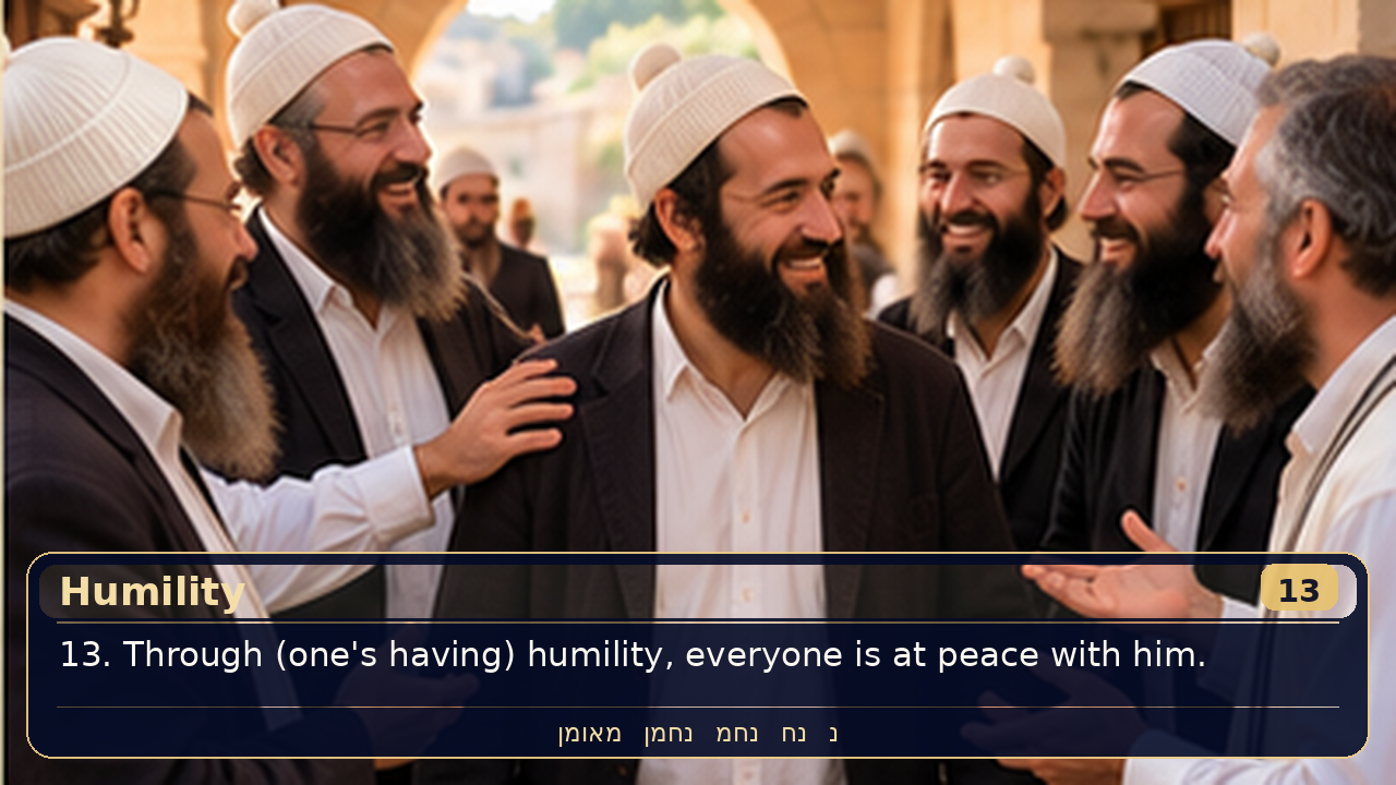 Sefer Hamidos Humility teaching 13 english picture