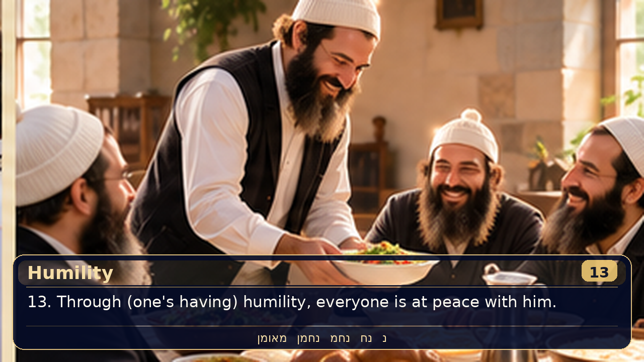 Sefer Hamidos Humility teaching 13 english picture