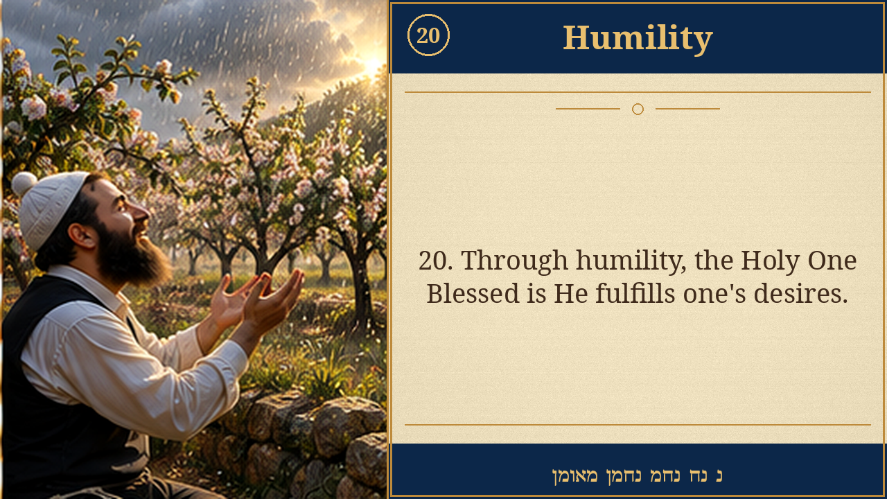 Sefer Hamidos Humility teaching 20 english picture