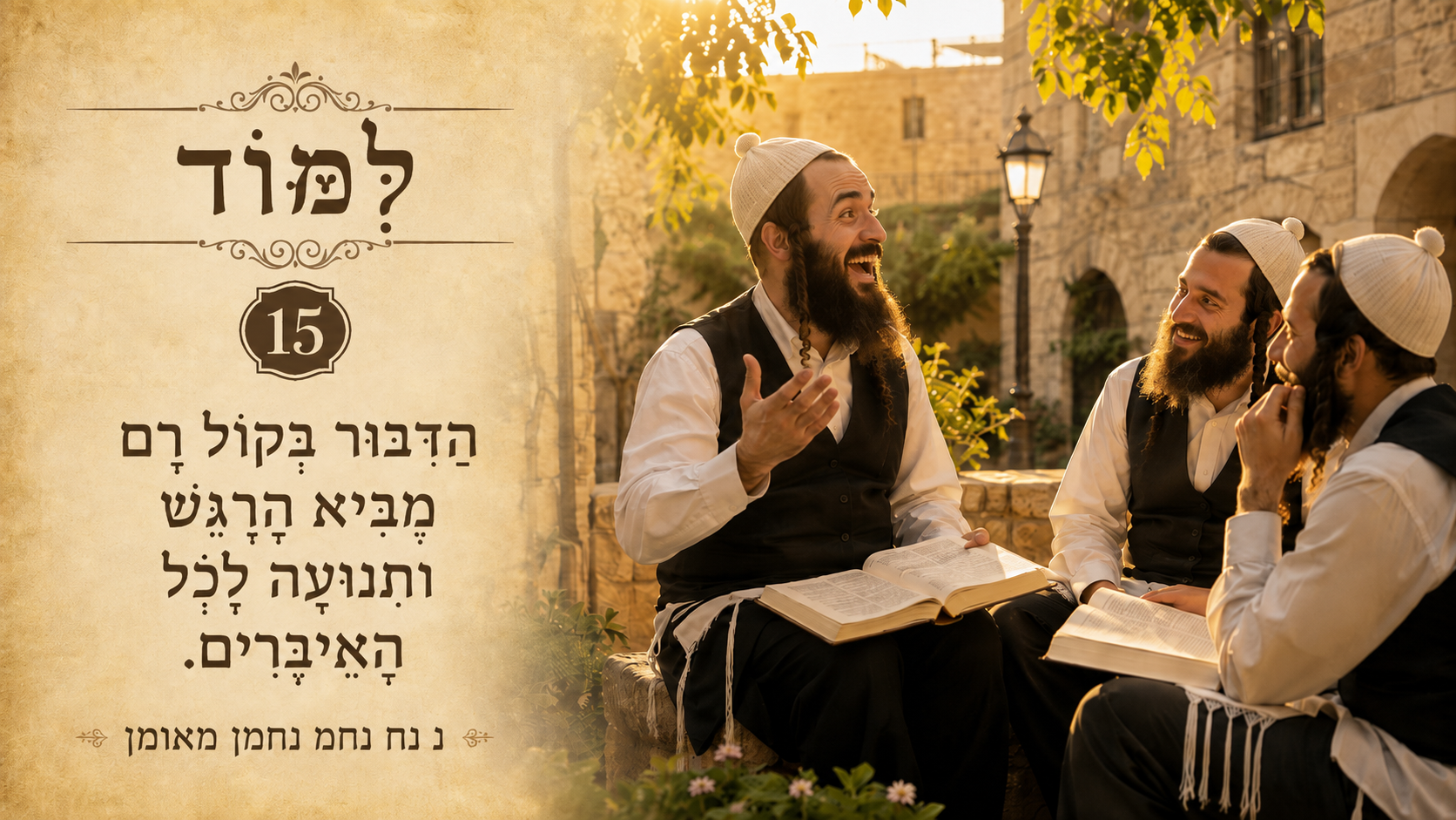 Sefer Hamidos Learning teaching 15 hebrew picture
