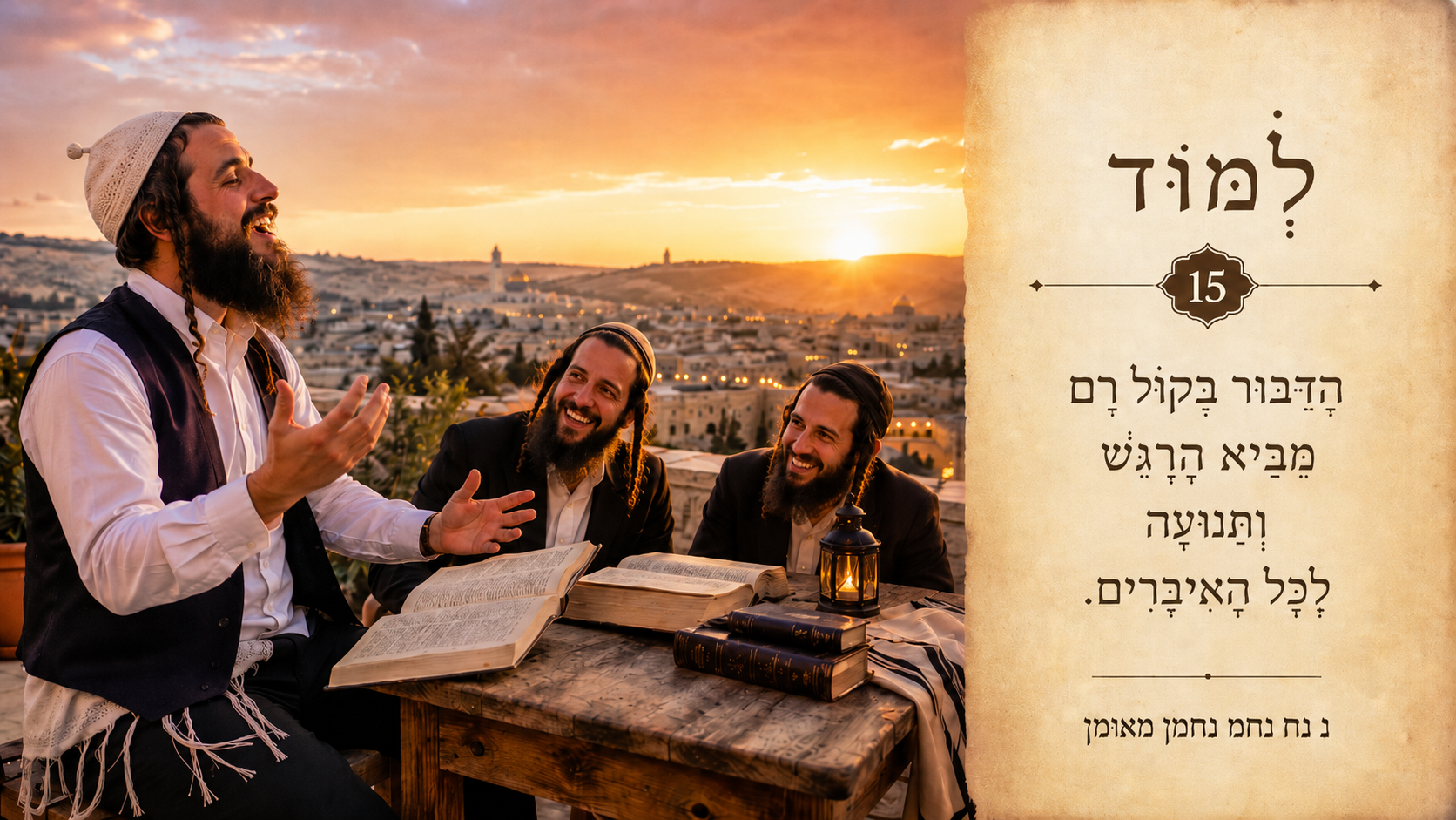Sefer Hamidos Learning teaching 15 hebrew picture