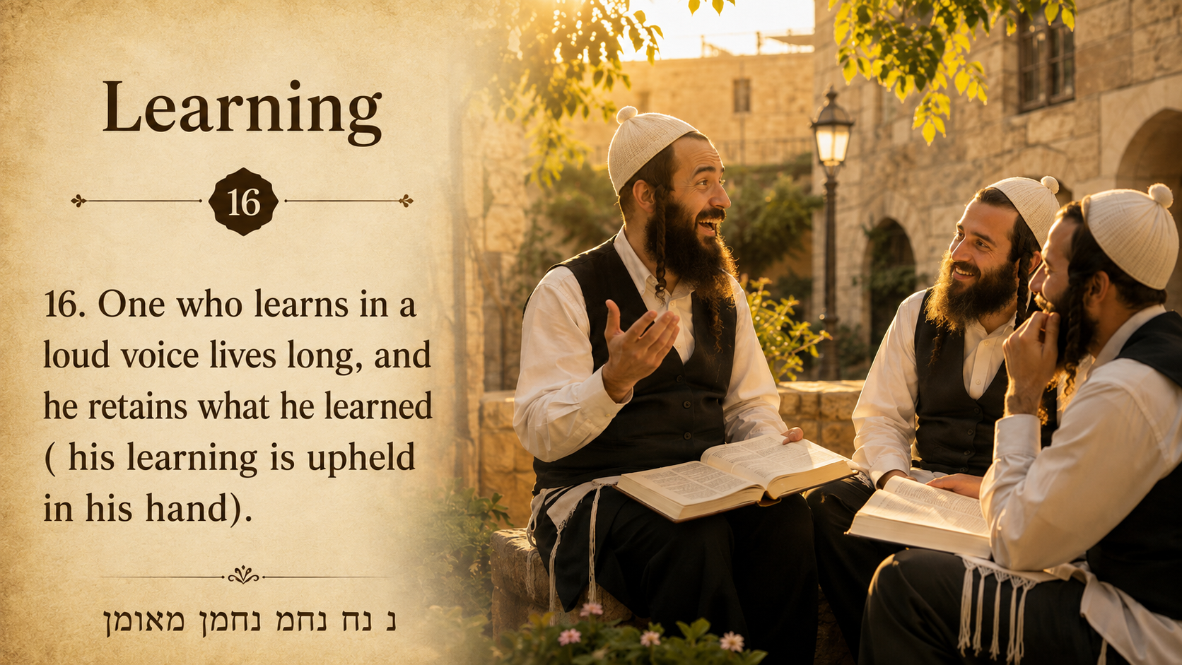 Sefer Hamidos Learning teaching 16 english picture