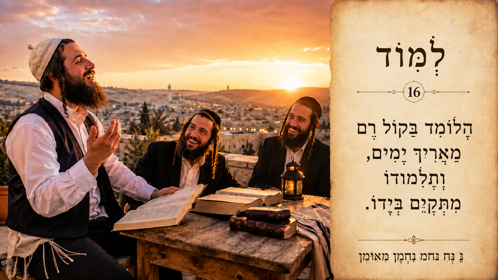Sefer Hamidos Learning teaching 16 hebrew picture