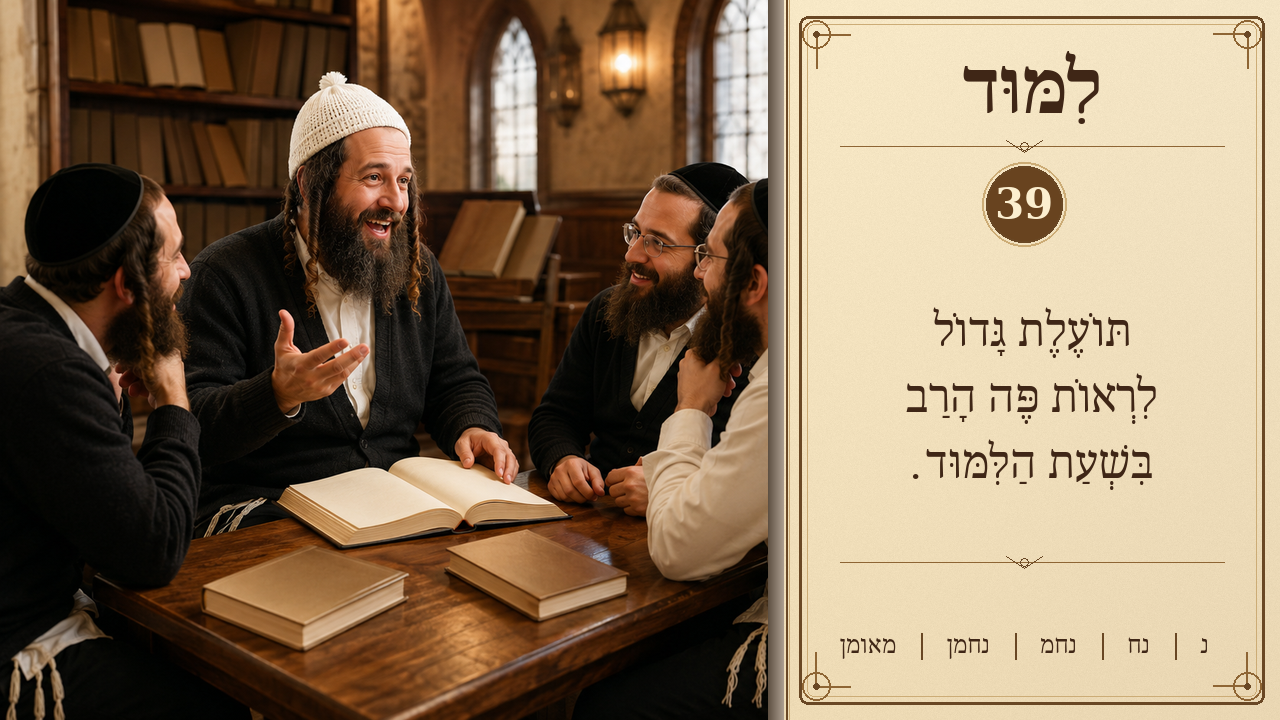 Sefer Hamidos Learning teaching 39 hebrew picture