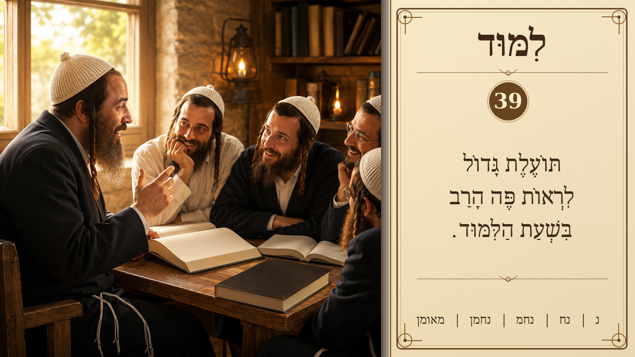 Sefer Hamidos Learning teaching 39 hebrew picture