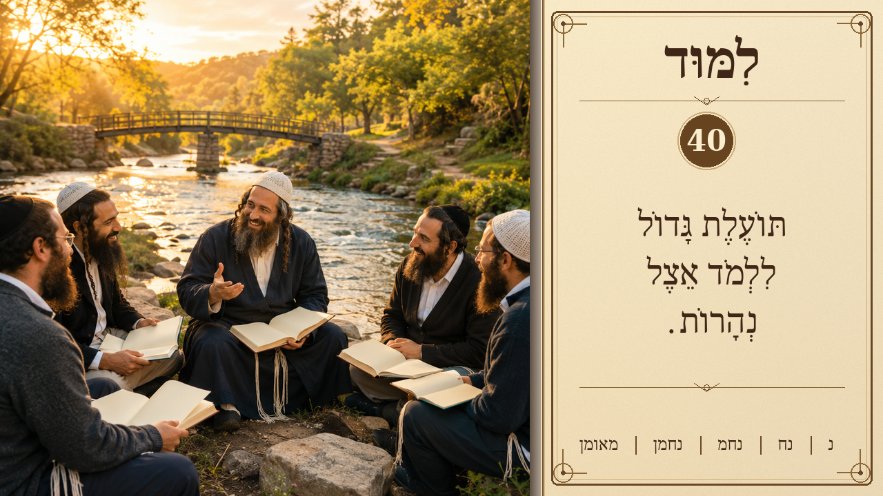 Sefer Hamidos Learning teaching 40 hebrew picture