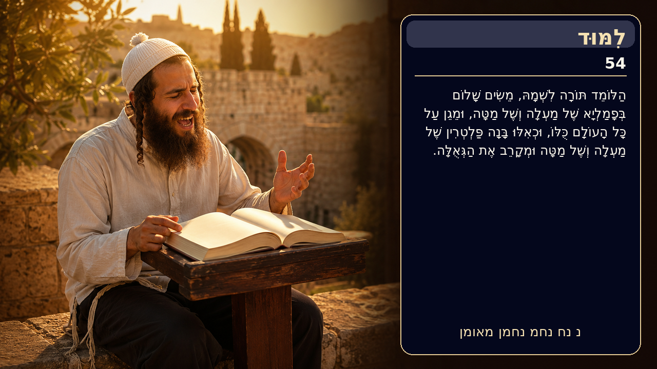 Sefer Hamidos Learning teaching 54 hebrew picture