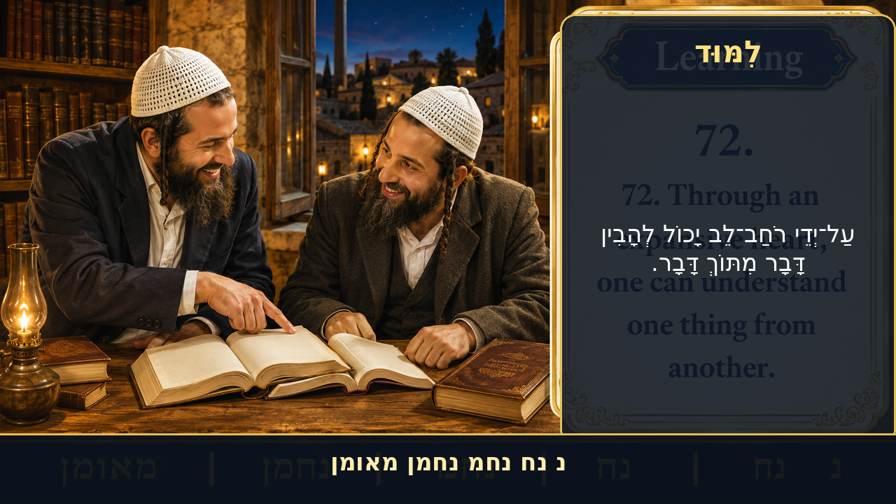 Sefer Hamidos Learning teaching 72 hebrew picture