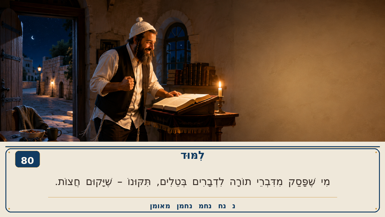 Sefer Hamidos Learning teaching 80 hebrew picture