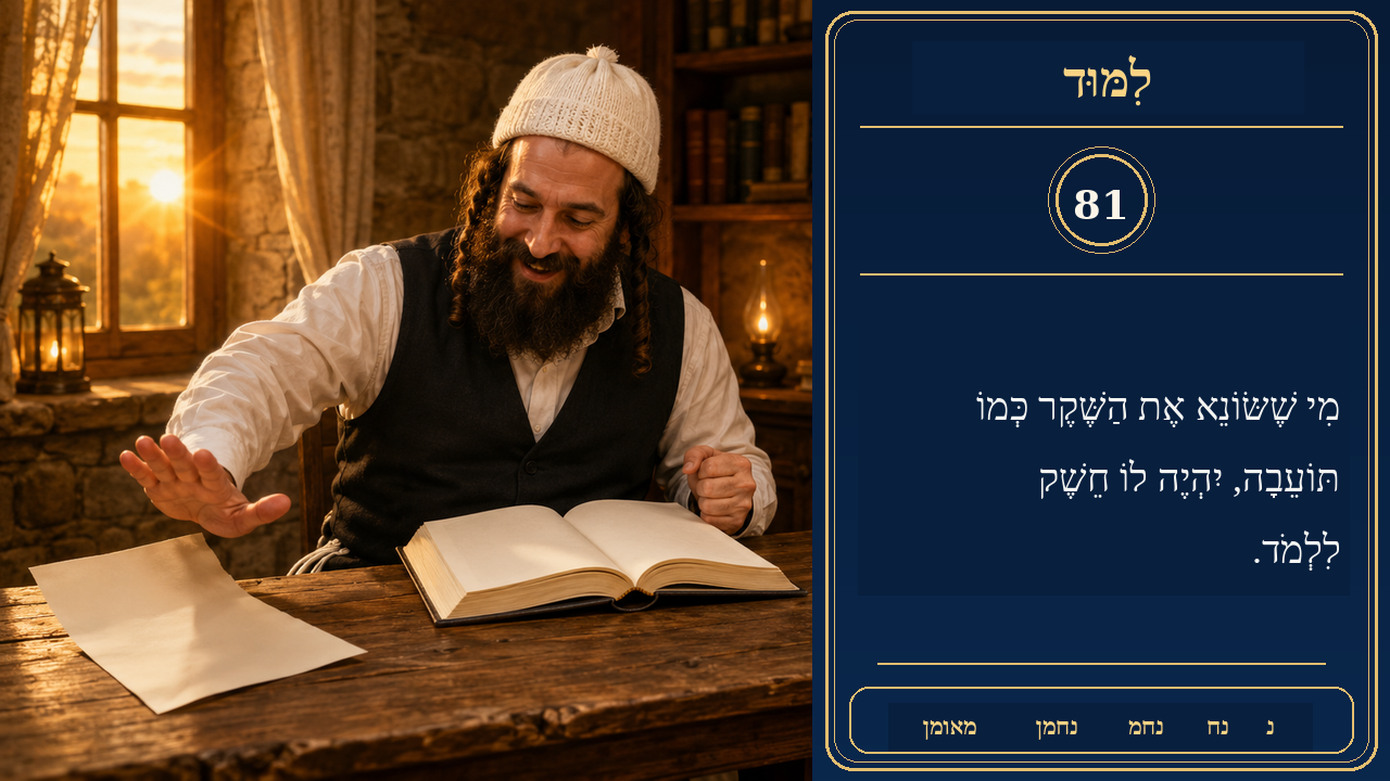 Sefer Hamidos Learning teaching 81 hebrew picture