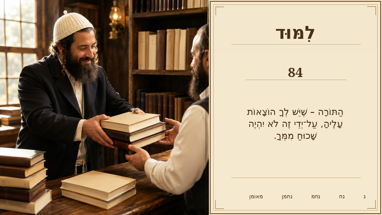Sefer Hamidos Learning teaching 84 hebrew picture