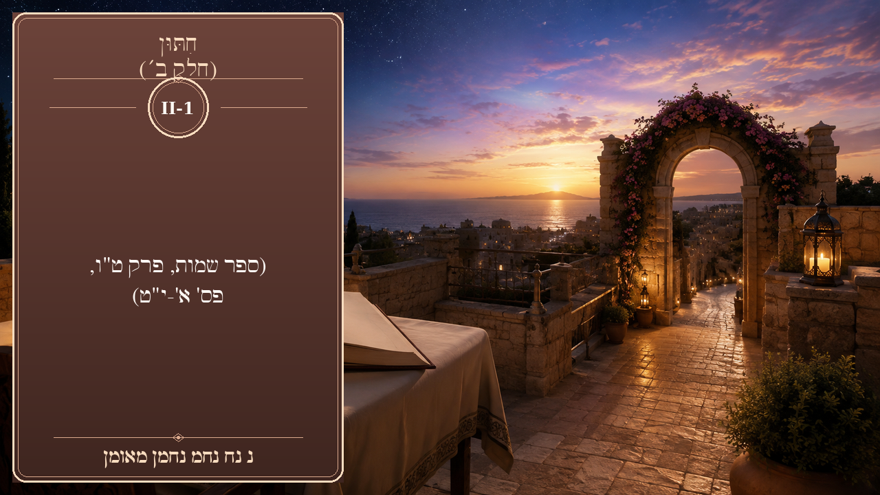 Sefer Hamidos Marriage (Part II) teaching 1 hebrew picture