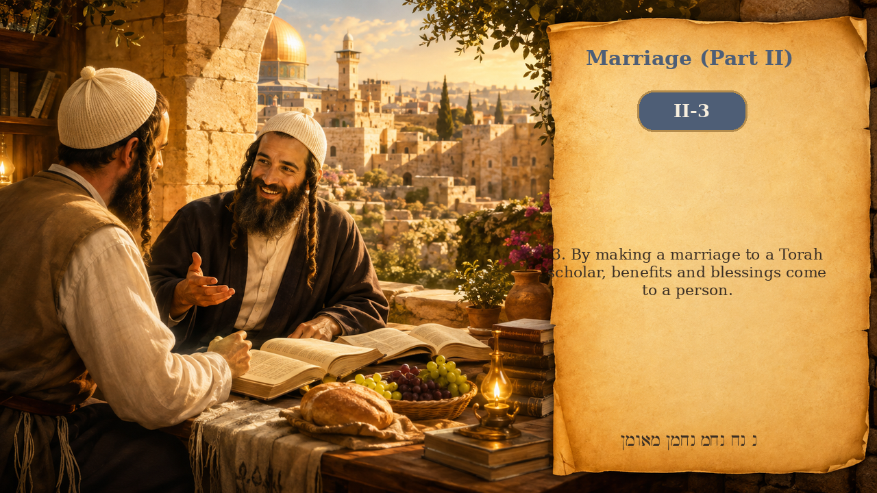 Sefer Hamidos Marriage (Part II) teaching 3 english picture