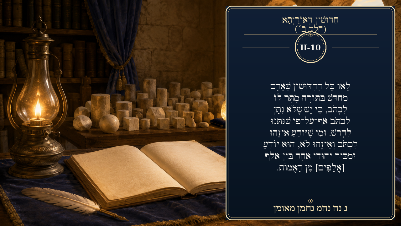 Sefer Hamidos Novelties Of Torah (Part II) teaching 10 hebrew picture