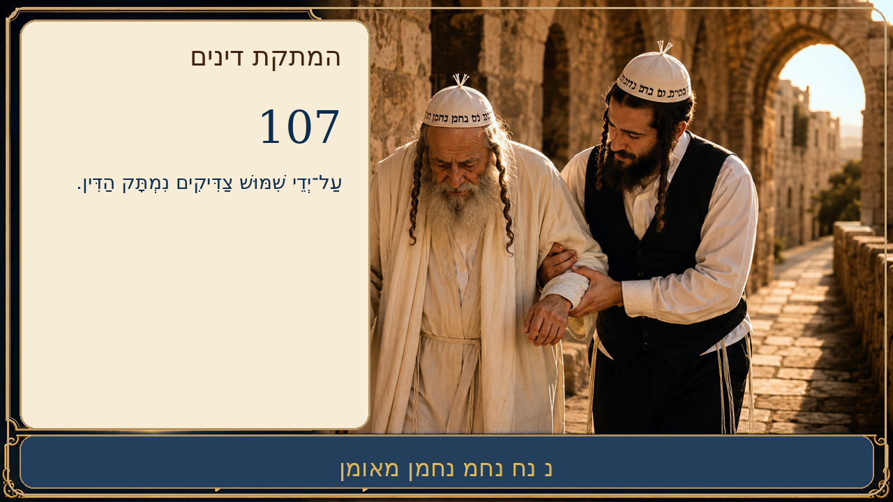 Sefer Hamidos Sweetening Of Judgments teaching 107 hebrew picture